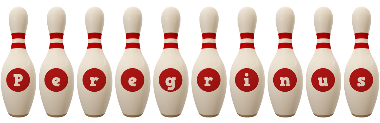 Peregrinus bowling-pin logo