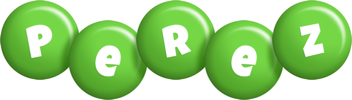 Perez candy-green logo