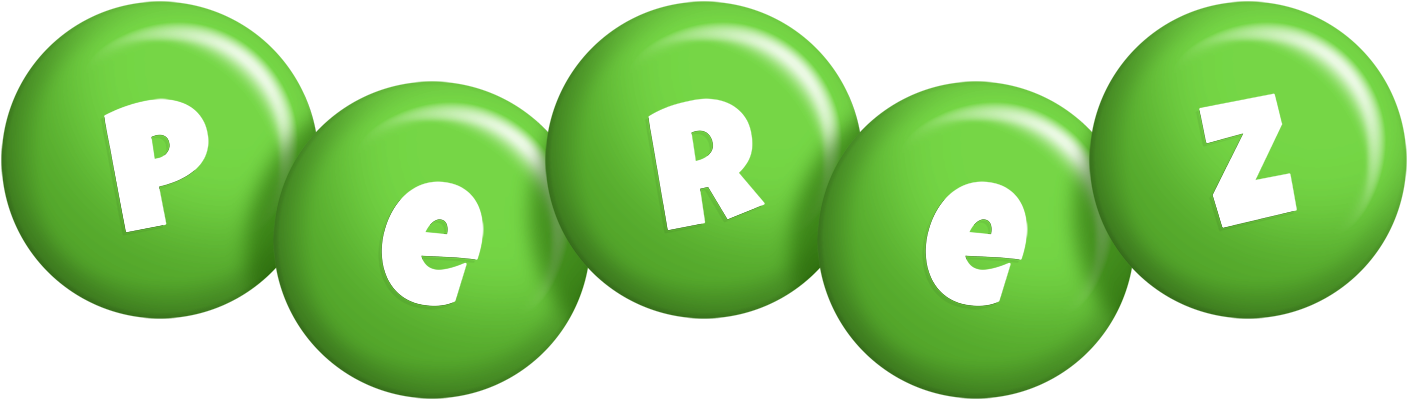 Perez candy-green logo