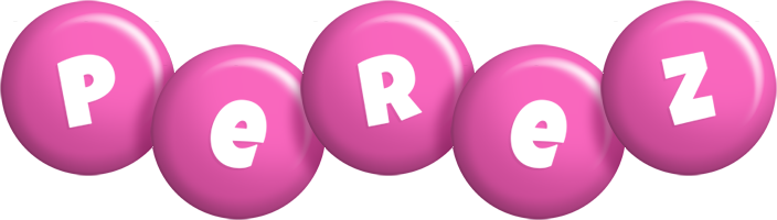 Perez candy-pink logo
