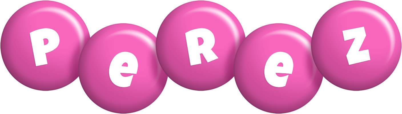 Perez candy-pink logo