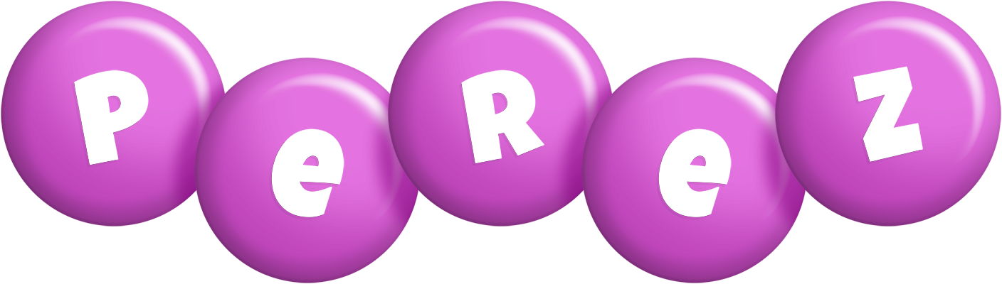 Perez candy-purple logo