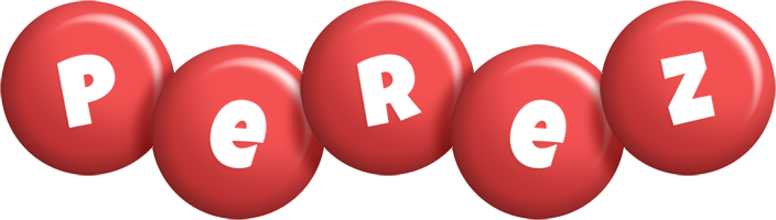 Perez candy-red logo