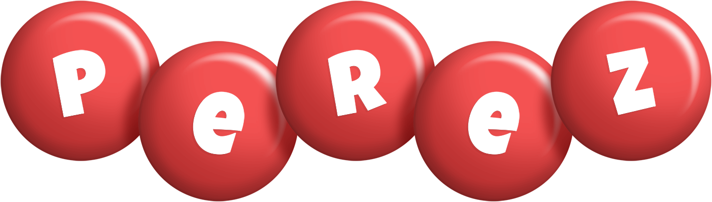 Perez candy-red logo