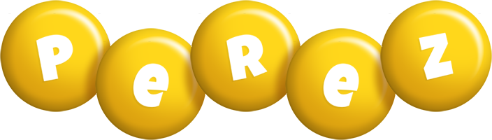Perez candy-yellow logo