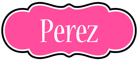 Perez invitation logo