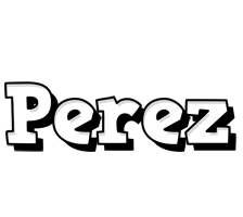 Perez snowing logo