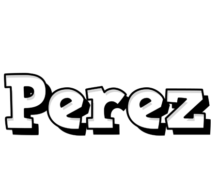 Perez snowing logo