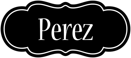 Perez welcome logo