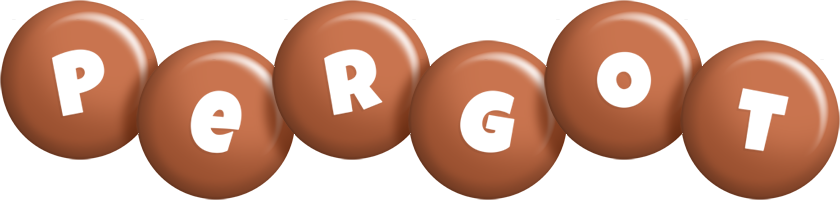 Pergot candy-brown logo