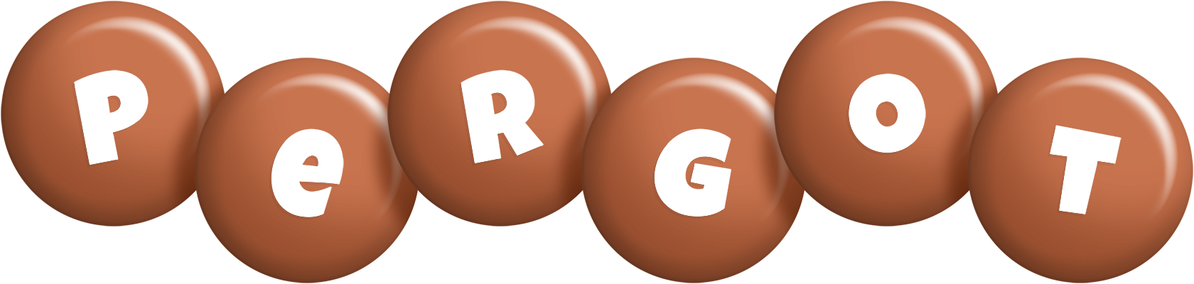 Pergot candy-brown logo
