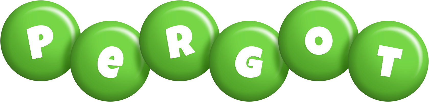 Pergot candy-green logo