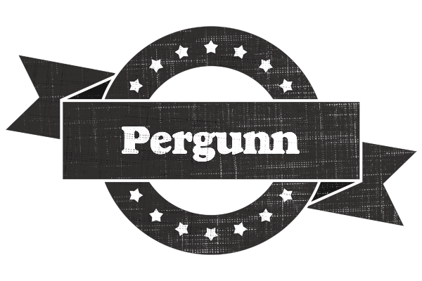 Pergunn grunge logo