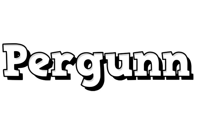 Pergunn snowing logo