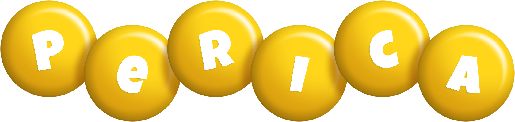 Perica candy-yellow logo
