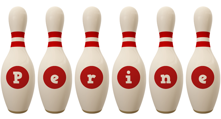 Perine bowling-pin logo