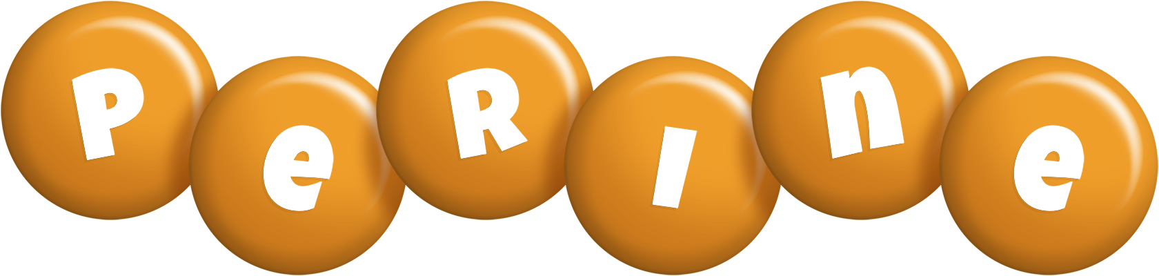 Perine candy-orange logo