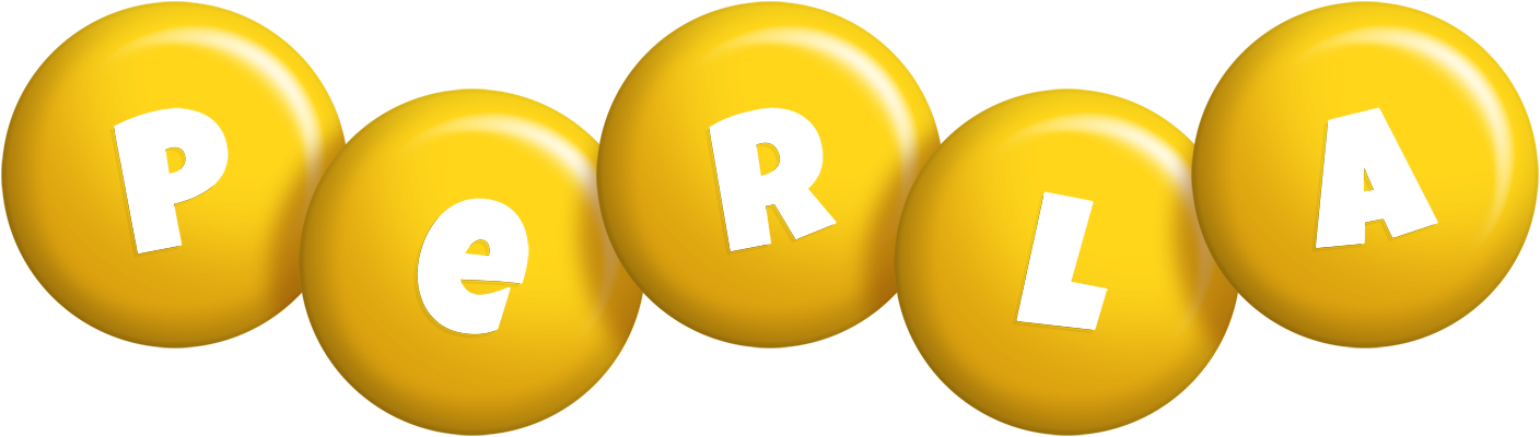 Perla candy-yellow logo
