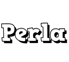 Perla snowing logo