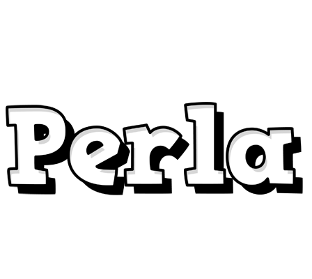 Perla snowing logo