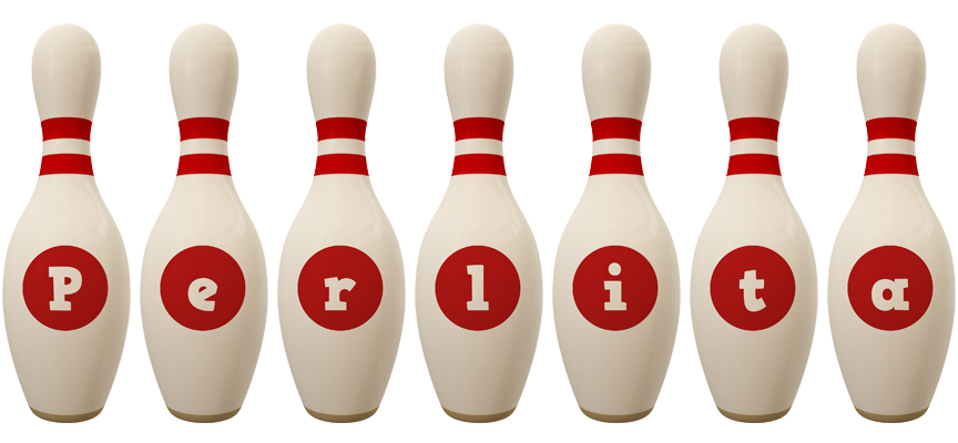 Perlita bowling-pin logo