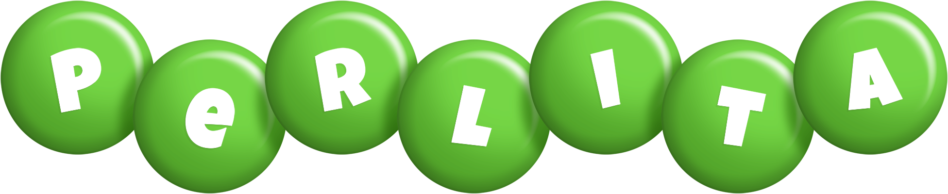 Perlita candy-green logo