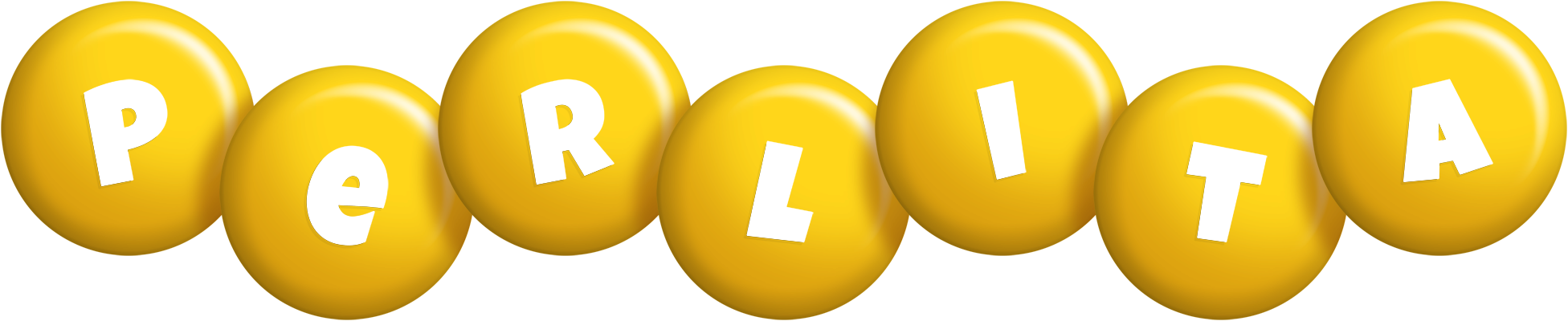Perlita candy-yellow logo