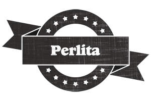 Perlita grunge logo