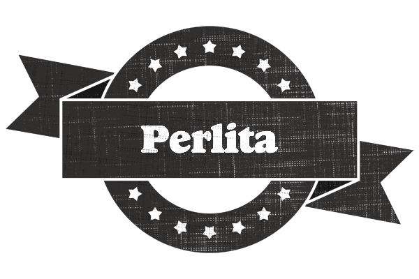 Perlita grunge logo
