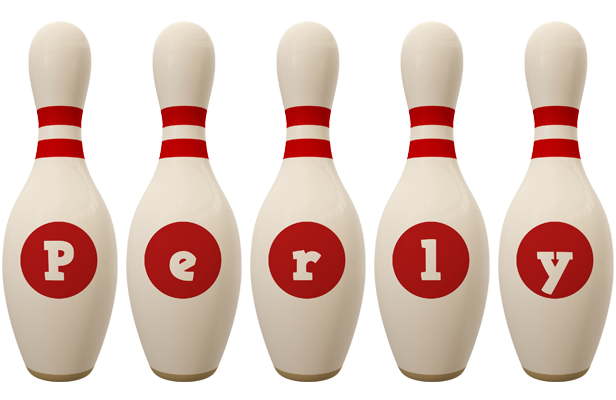 Perly bowling-pin logo
