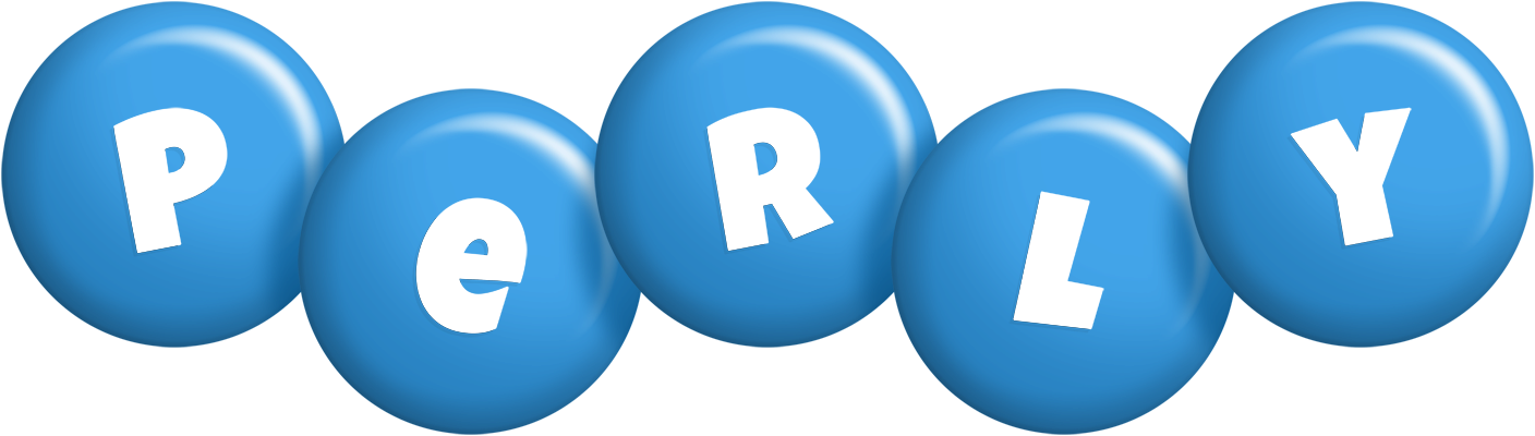 Perly candy-blue logo