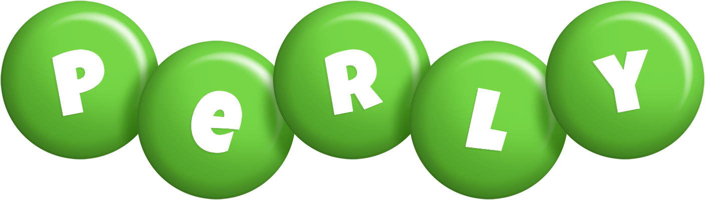 Perly candy-green logo