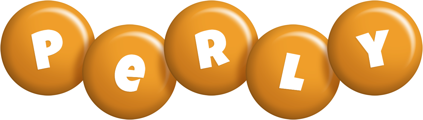 Perly candy-orange logo