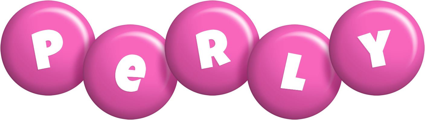 Perly candy-pink logo