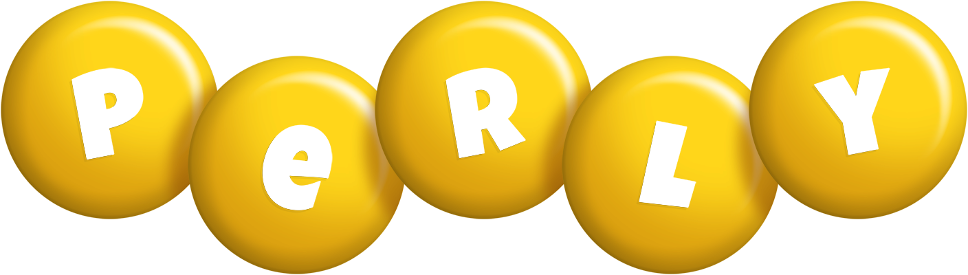 Perly candy-yellow logo