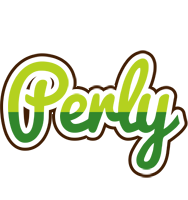 Perly golfing logo