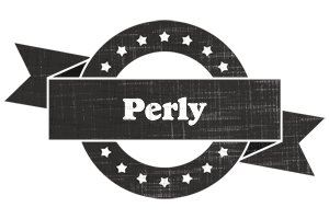 Perly grunge logo