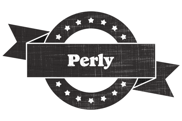 Perly grunge logo