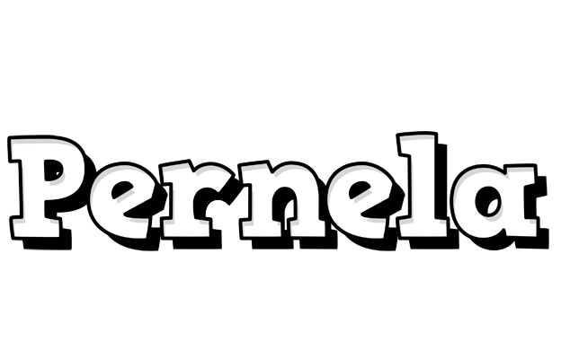 Pernela snowing logo
