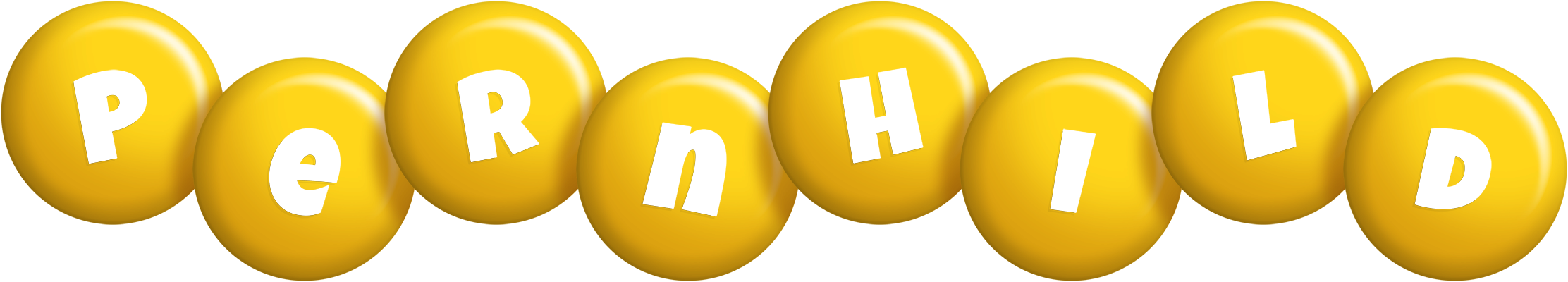 Pernhild candy-yellow logo