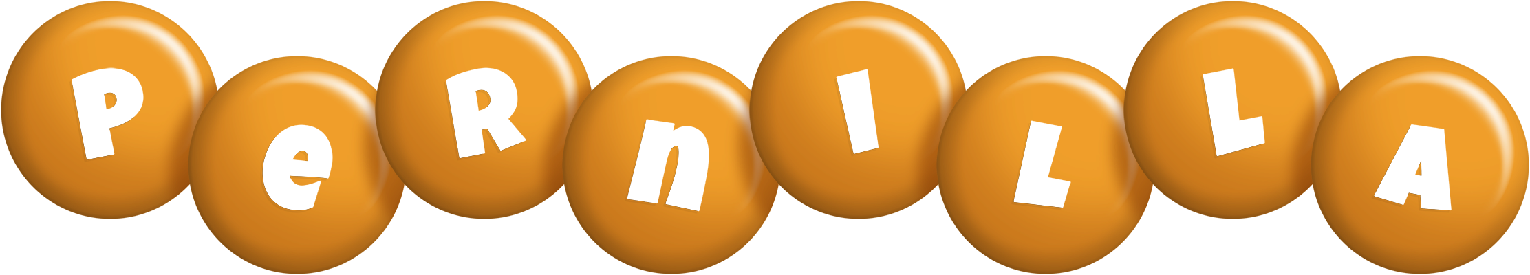 Pernilla candy-orange logo