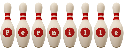 Pernille bowling-pin logo