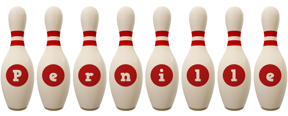 Pernille bowling-pin logo