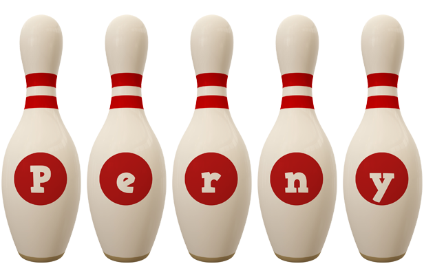 Perny bowling-pin logo