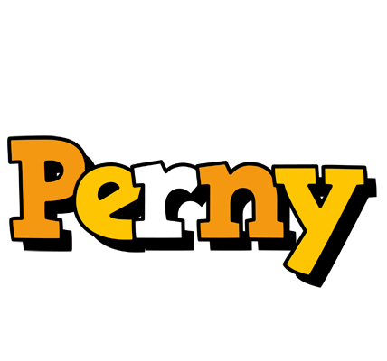 Perny cartoon logo