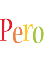 Pero birthday logo