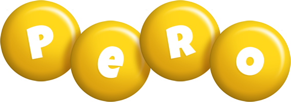 Pero candy-yellow logo