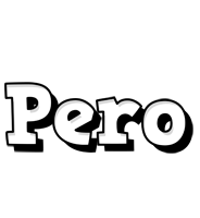 Pero snowing logo