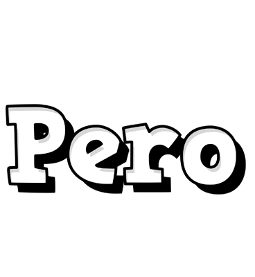 Pero snowing logo