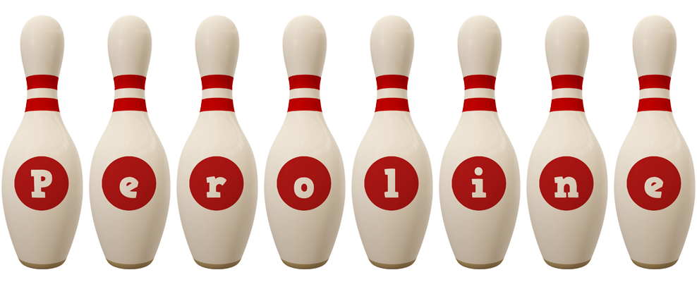 Peroline bowling-pin logo